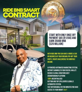 Ride BNB Smart Contract Scam Promotion