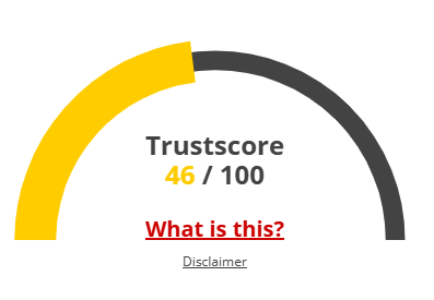 MinerX trust score ScamAdvisor