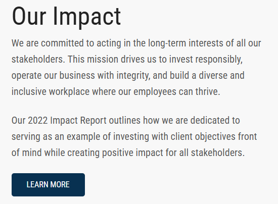 Delle Investment Group's commitment to long-term stakeholder impact through responsible investing and workplace inclusivity