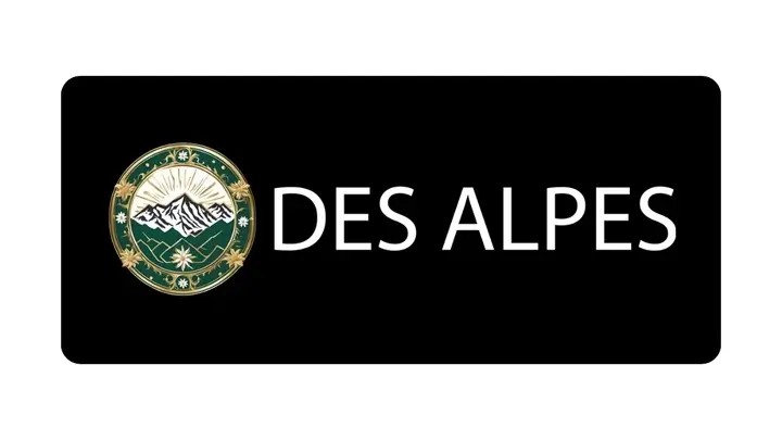 DesAlpes Review Logo - Official Emblem with Mountain Design