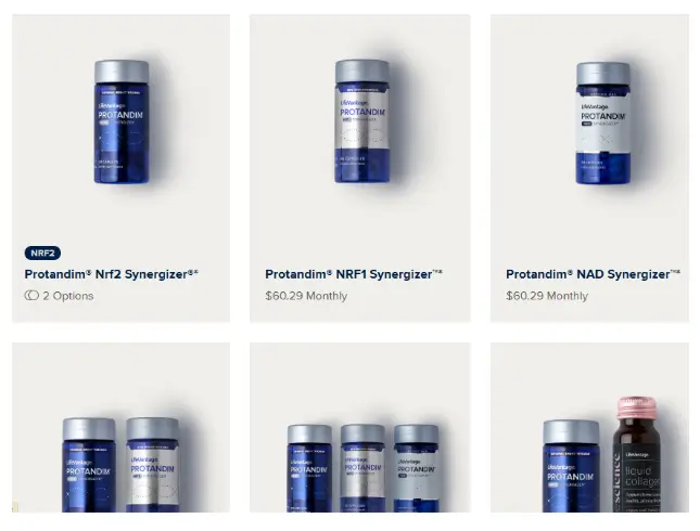 LifeVantage Review - Protandim NRF2, NRF1, NAD Synergizer products with pricing