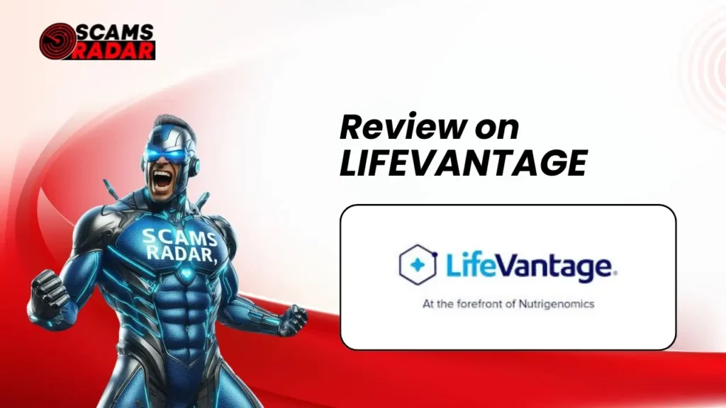 LifeVantage Review - Scams Radar superhero analyzing LifeVantage nutrigenomics company