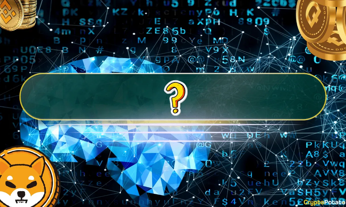 Visual showing Shiba Inu, Binance, Dogecoin and question mark, hinting at top 5 altcoins to watch