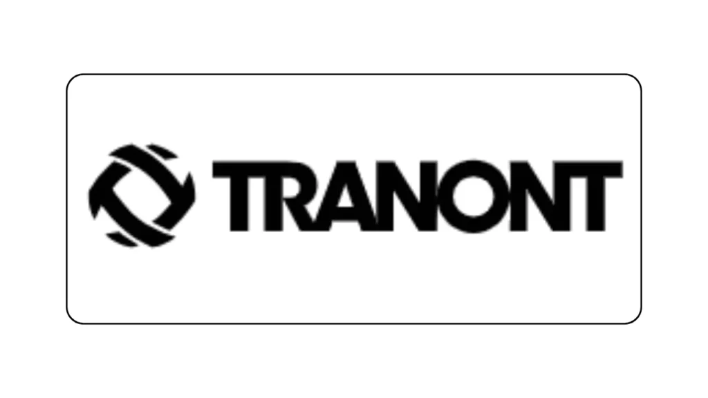 Official Tranont logo in black and white