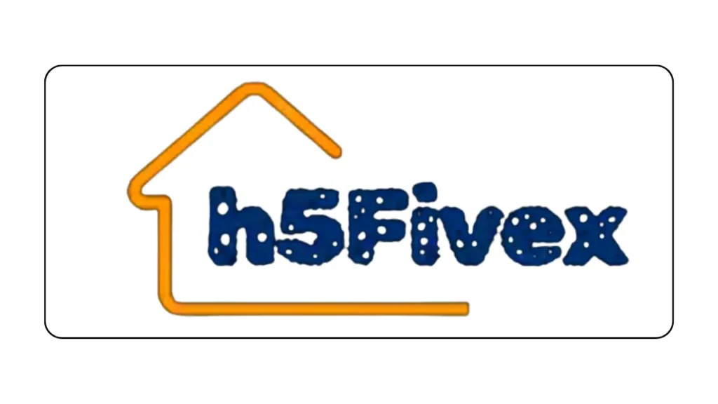 H5Fivex Review - Scams "H5Fivex logo with a house icon, featuring orange and blue design."Radar Analysis with Futuristic Robot