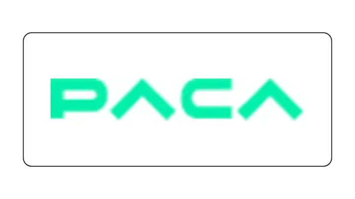 Paca Finance logo - Official branding for Paca Finance platform in teal color.