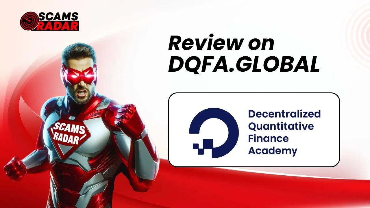 Scams Radar superhero reviews DQFA.Global with warning on Ponzi-like crypto returns
