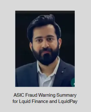 ASIC Fraud Warning Summary for Lquid Finance and LquidPay