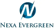 Official Nexa Evergreen company logo with stylized N inside a globe symbol