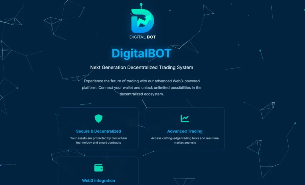 Digital Bot - Next Generation Decentralized Trading System with Web3 Integration