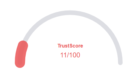 Bittron Vertix Trust Score showing 11/100 rating