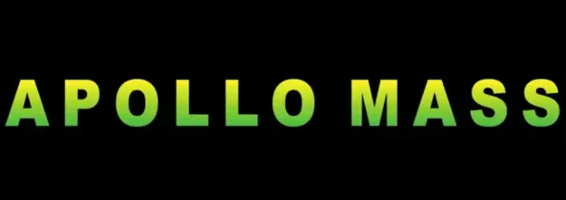 ApolloMass logo with green-yellow gradient on black background
