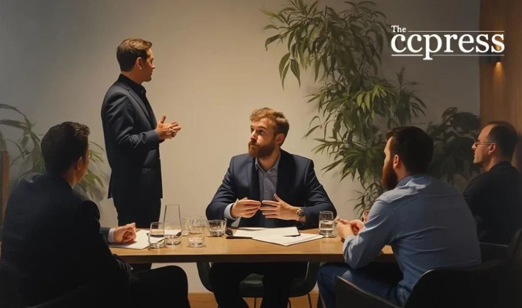 Business meeting representing Cardano ADA audit focused on boosting blockchain transparency and accountability