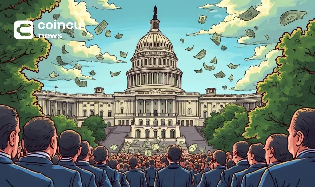 Gold XRP coin next to a large question mark symbolizing uncertainty about Ripple's future