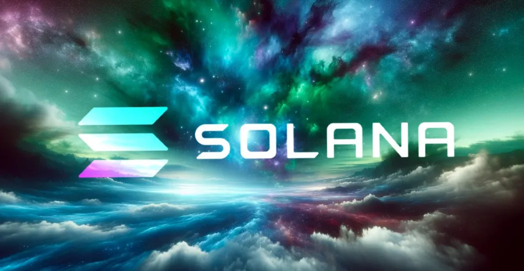 Solana logo glowing in a cosmic sky, symbolizing DeFi Development Corp’s strategic SOL acquisition and treasury boost