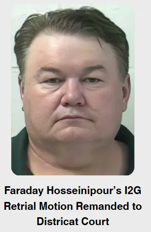 Mugshot of co-defendant involved in Faraday Hosseinipour I2G Retrial case linked to Infinity2Global scheme