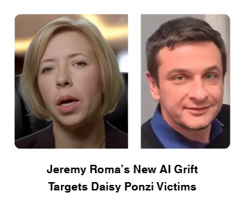 Jeremy Roma and AI pitch targeting former Daisy Ponzi participants in latest high-risk scheme