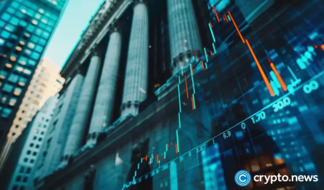 Stock exchange and financial chart symbolizing Polymarket’s QCEX buyout and resurgence in the U.S. prediction markets