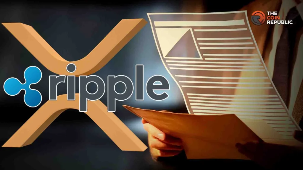 Ripple cryptocurrency logo with review document, highlighting key insights from The Coin Republic.