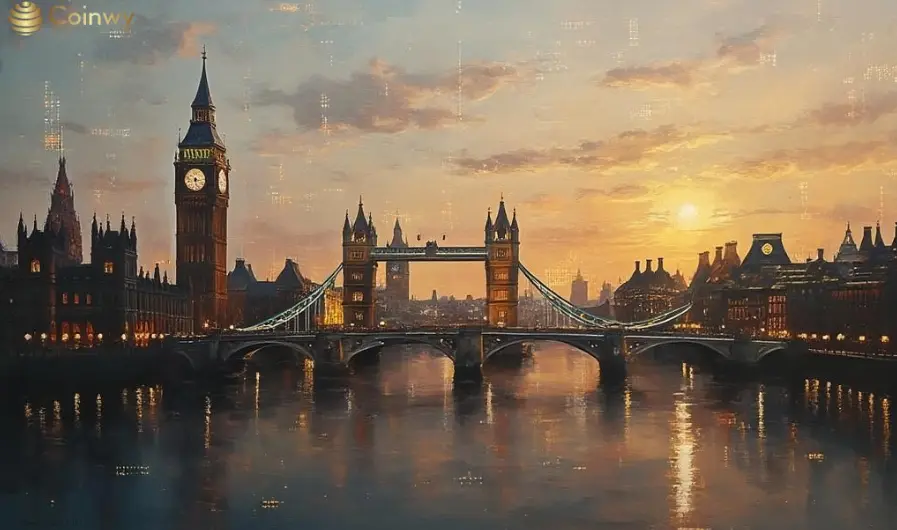 Scenic view of London’s Tower Bridge and Big Ben at sunset, symbolizing the UK’s new crypto tax rules and economic reforms