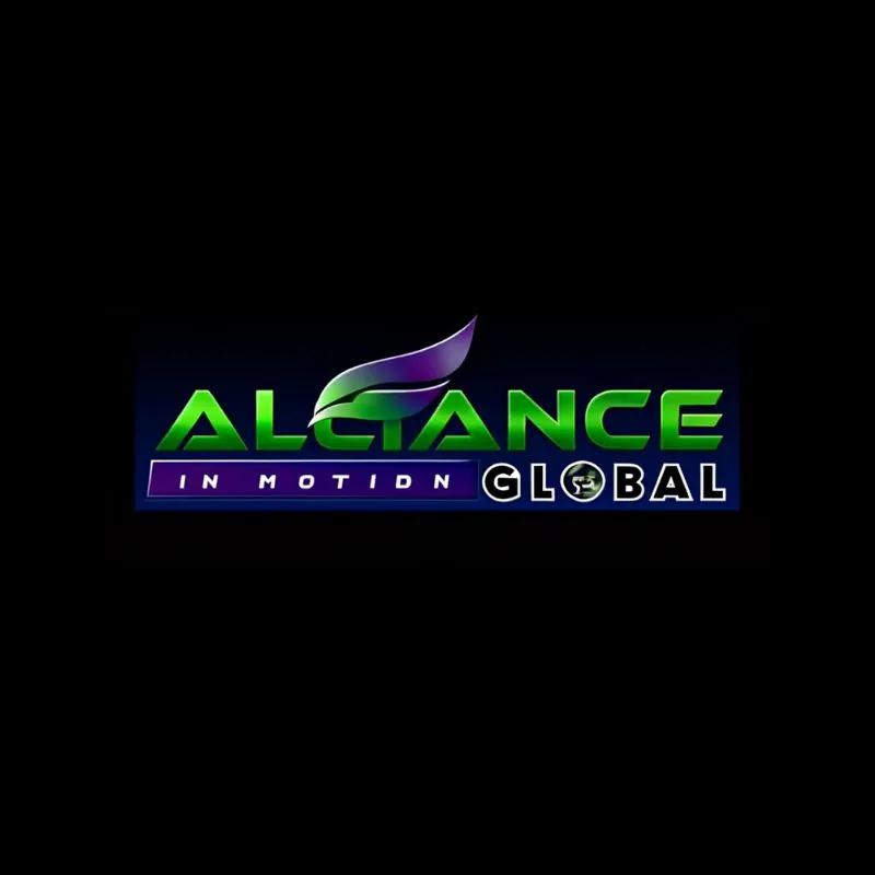 Alliance in Motion final logo representing pyramid scheme concerns