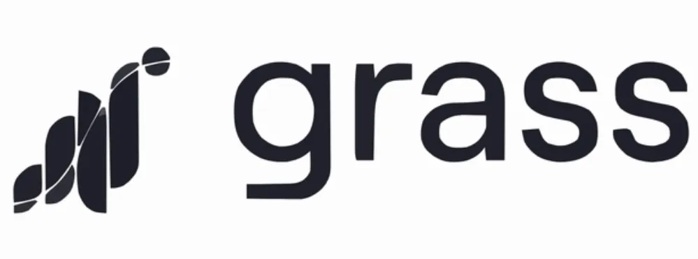 Grass logo featuring a stylized graph symbol and the brand name "grass."