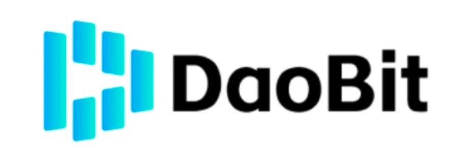 DAOBIT Review official updated logo in blue and black design