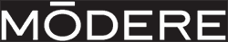 Modere company logo in black and white