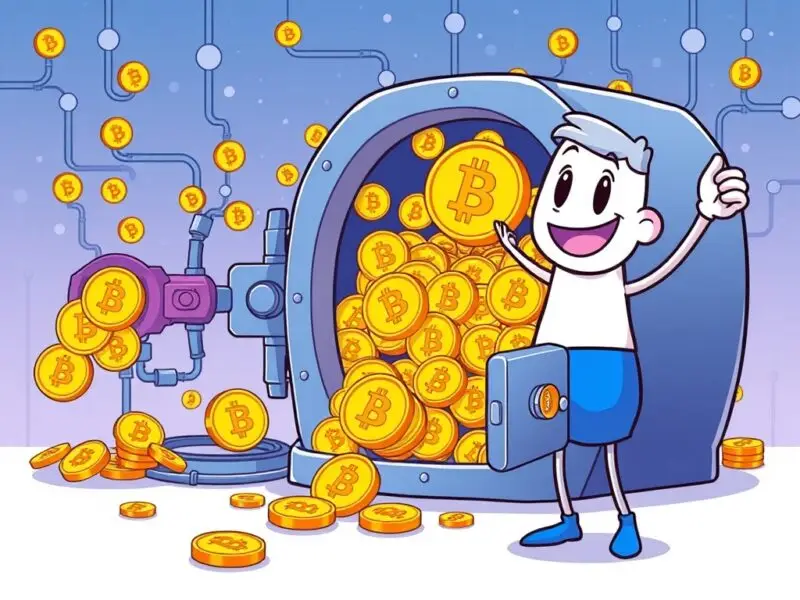 Cartoon showing Navi Protocol’s BTC deposits highlighting Sui DeFi dominance