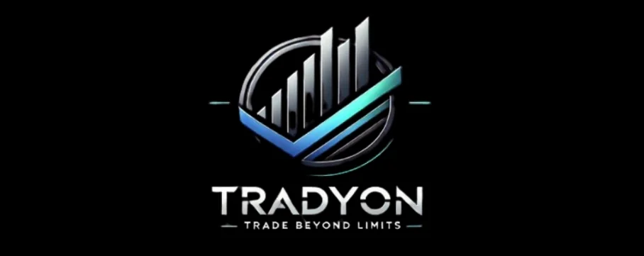 Tradyon logo featuring a graph design symbolizing trade beyond limits