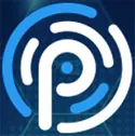 Pruvit logo with circular design and blue digital background