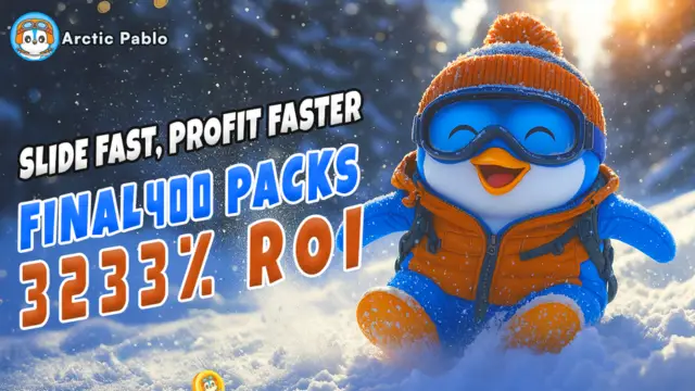 Arctic Pablo Coin presale final 400 packs with 3233% ROI promotion