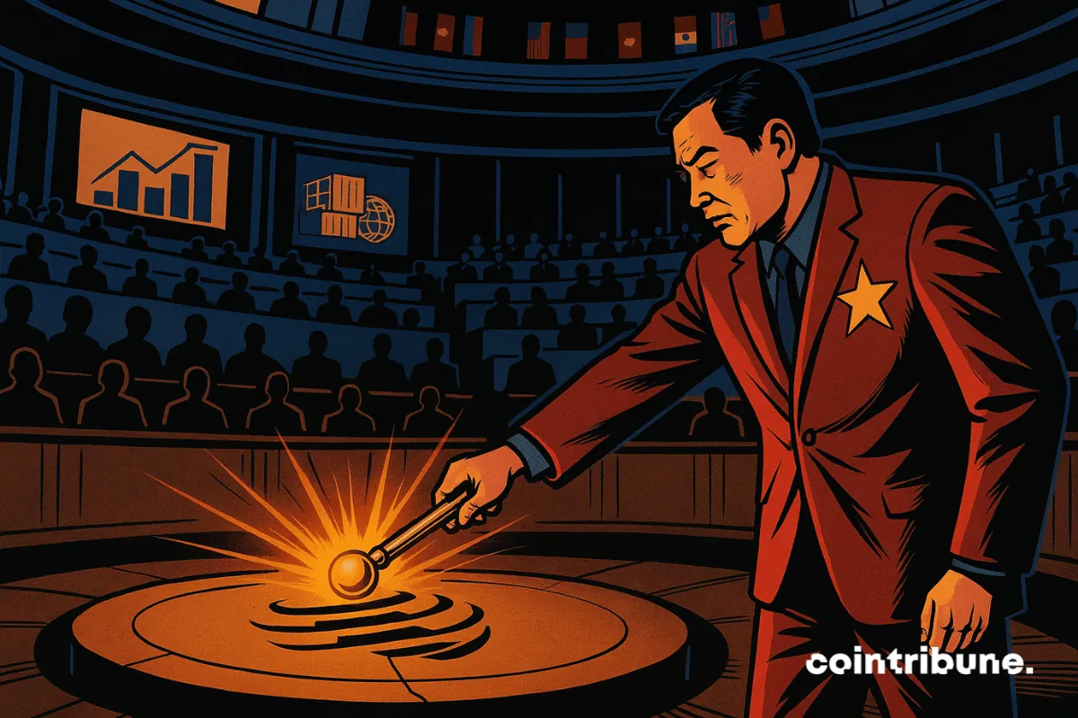 Illustration showing China ending WTO privileges after 24 years, symbolizing a major shift in global trade dynamics