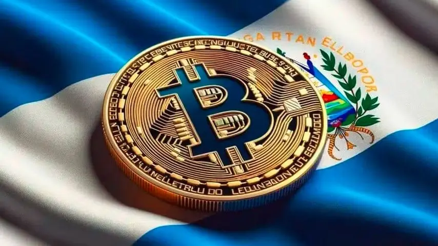 El Salvador Bitcoin Histórico showcasing government-backed crypto conference with national flag and Bitcoin symbol