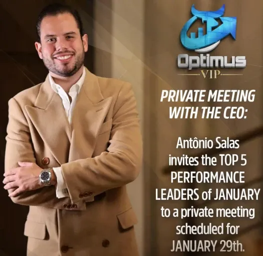 Optimus VIP CEO António Salas invites top 5 performance leaders of January to a private meeting