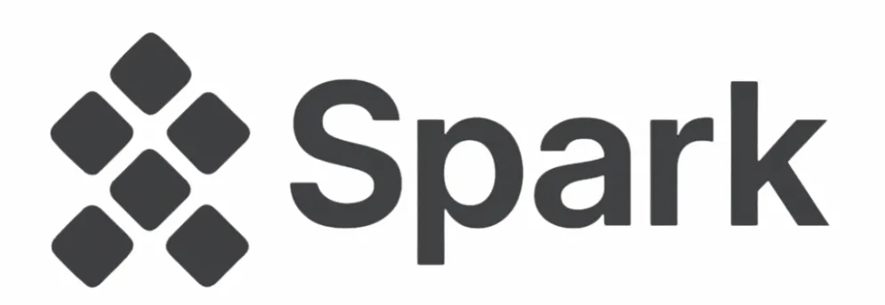 Official Spark logo in black and white design