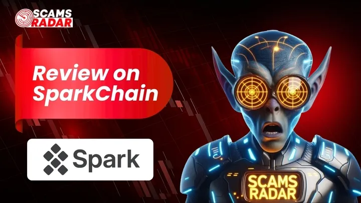 Scams Radar review on SparkChain AI highlighting ownership, risk factors, and compensation concerns