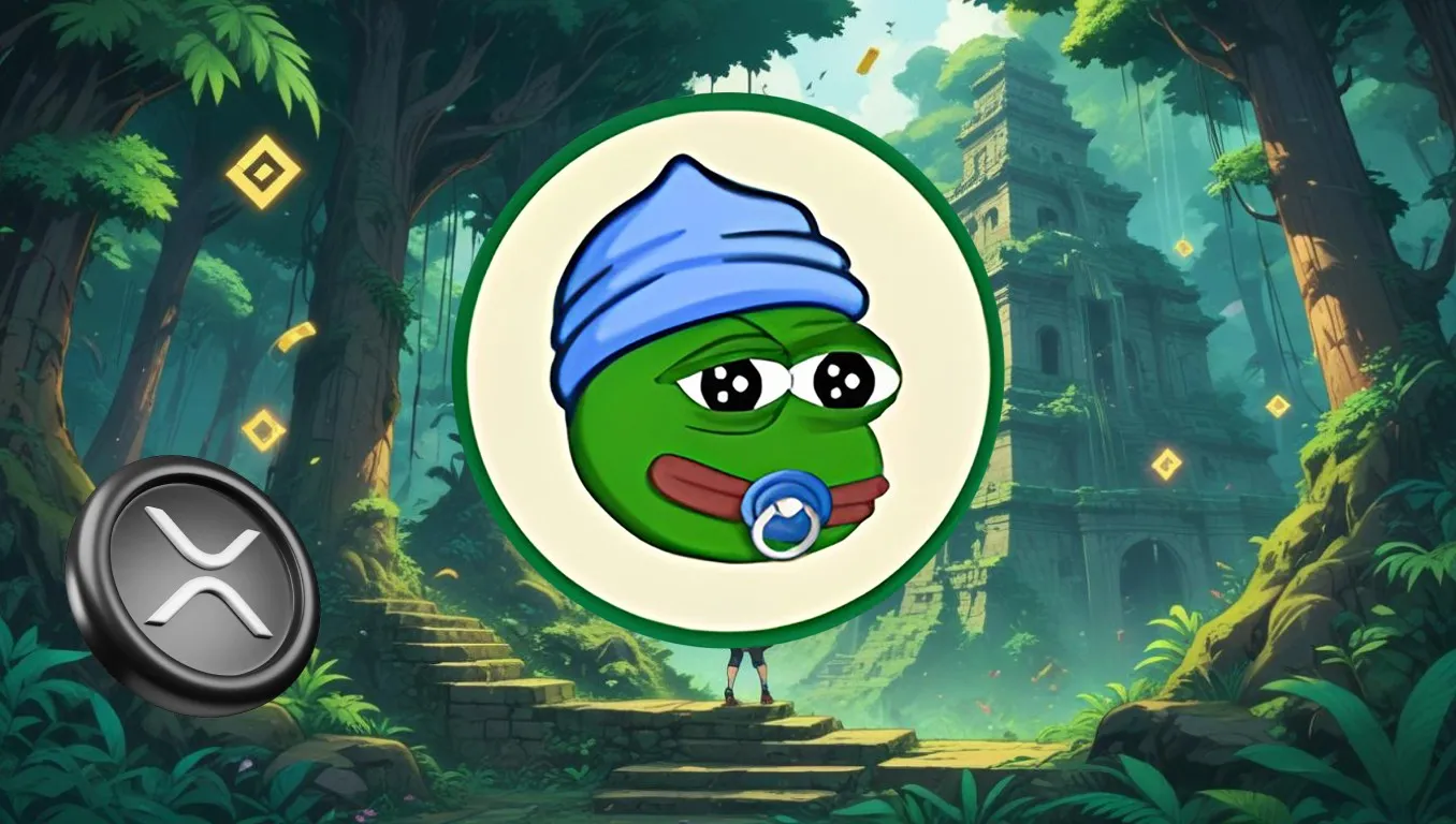 XRP logo with LILPEPE meme coin in a jungle background symbolizing bold price targets