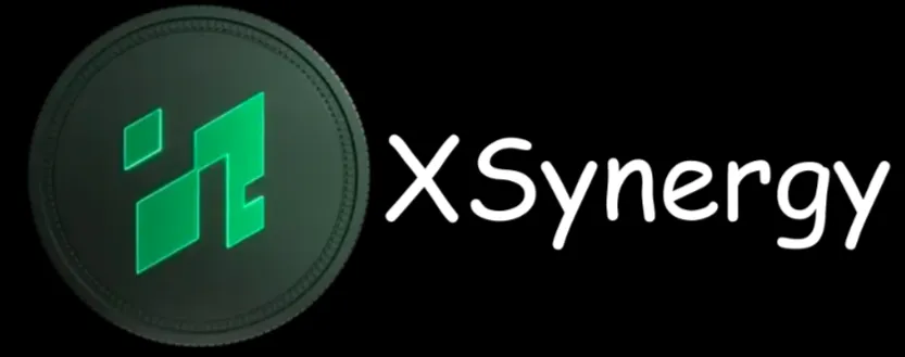 Xsynergy official logo with green digital coin design