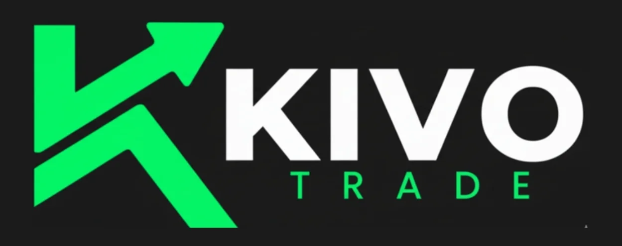 Official Kivo Trade logo with green upward arrow representing trading and growth