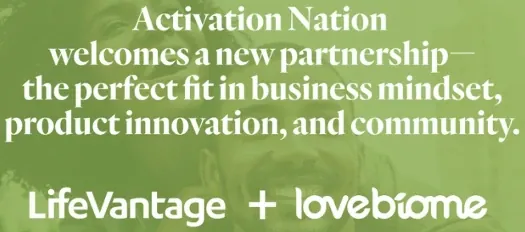 LifeVantage and LoveBiome announce a new partnership focused on innovation and community growth