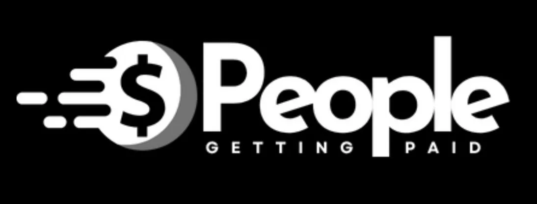 Official People Getting Paid logo with dollar symbol and speed motion design