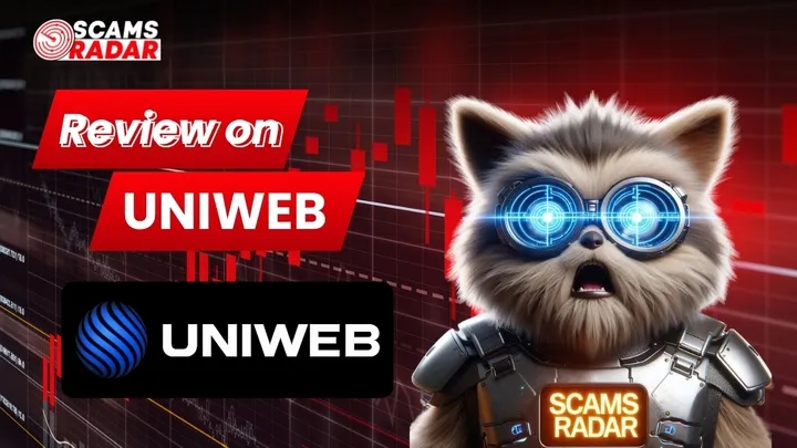 Scams Radar review on UniWeb platform exposing fraud risks, Ponzi structure, and fake investment claims