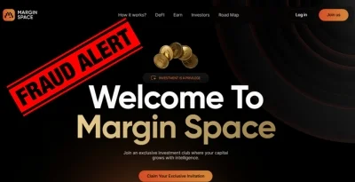"Fraud alert warning for Margin Space investment platform