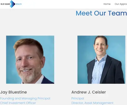 Blue Square Wealth team image related to iGenius CoinPro fraud investigation