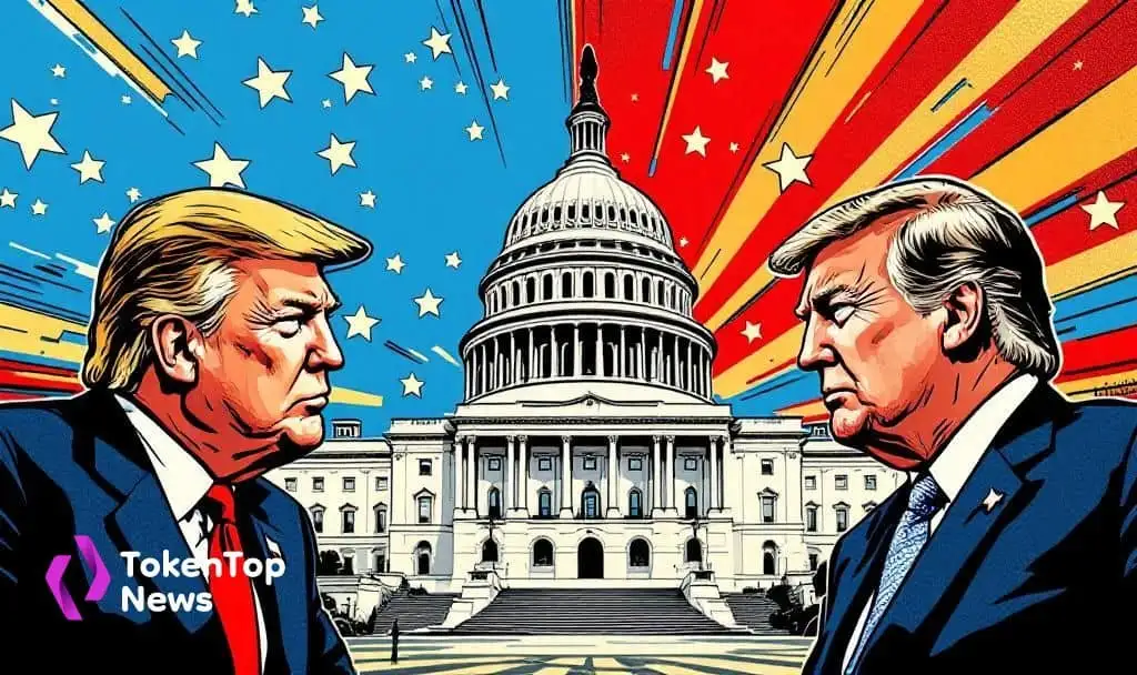 Epstein Trump emails political controversy illustration at Capitol