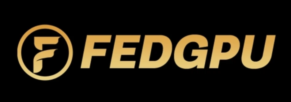 Gold Fed GPU logo on black background