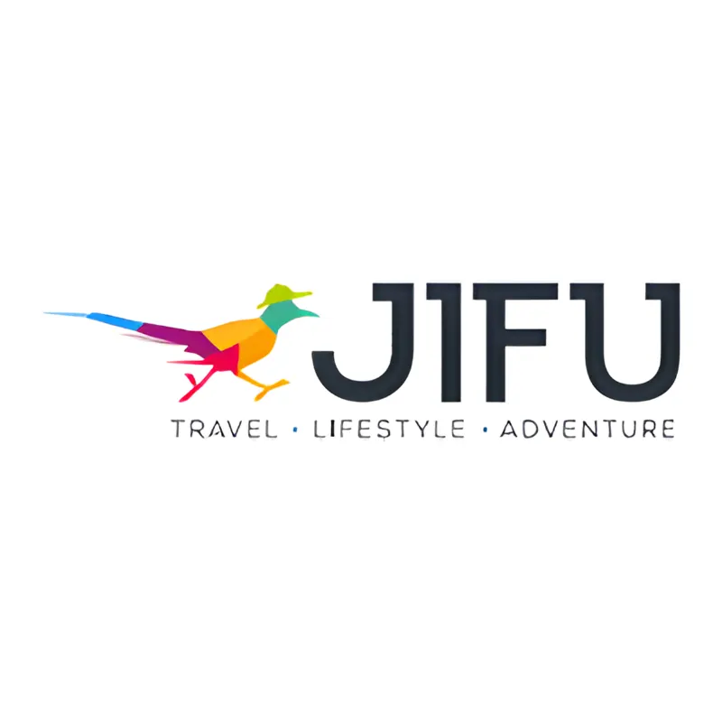 Jifu logo representing travel lifestyle and adventure brand involved in lawsuit