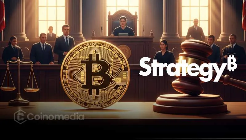 Strategy’s $STRE Euro Stock Launch funding Bitcoin acquisitions in Europe courtroom scene