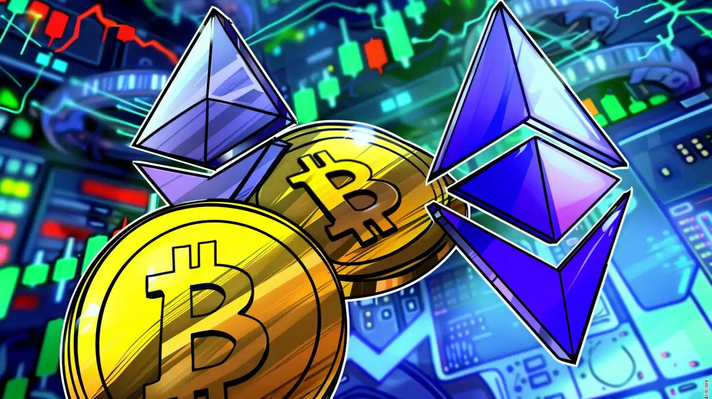 Bitcoin and Ethereum crypto illustration representing top cryptos to invest in before they surge